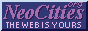 a button that says 'Neocities.org the web is yours.'