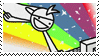 a stamp that has an asdfmovie character 'doing an internet'