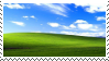 a stamp with the Windows XP wallpaper image 'Bliss'