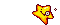a gif of starfy freaking out, sprite rip by deathbringer from The Spriters Resource