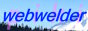 A button with an image of a mountain and the text 'webwelder'